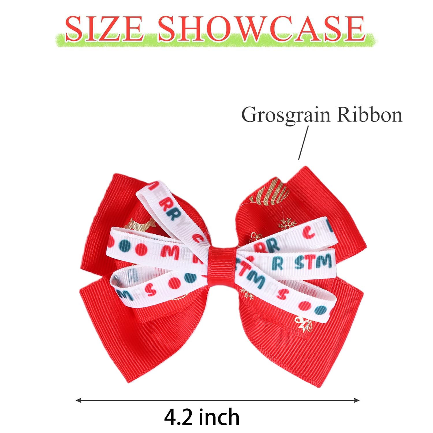 Clipband toddler-girls red bow suited for holiday looks and gifts.