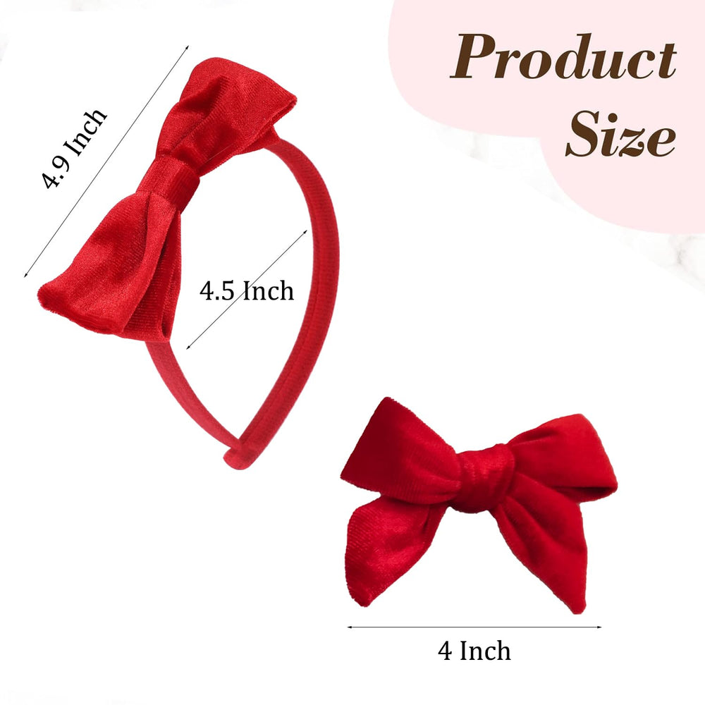 Clipband Velvet Bow Outfit Ideas pairs with ponytails, buns, or braids
