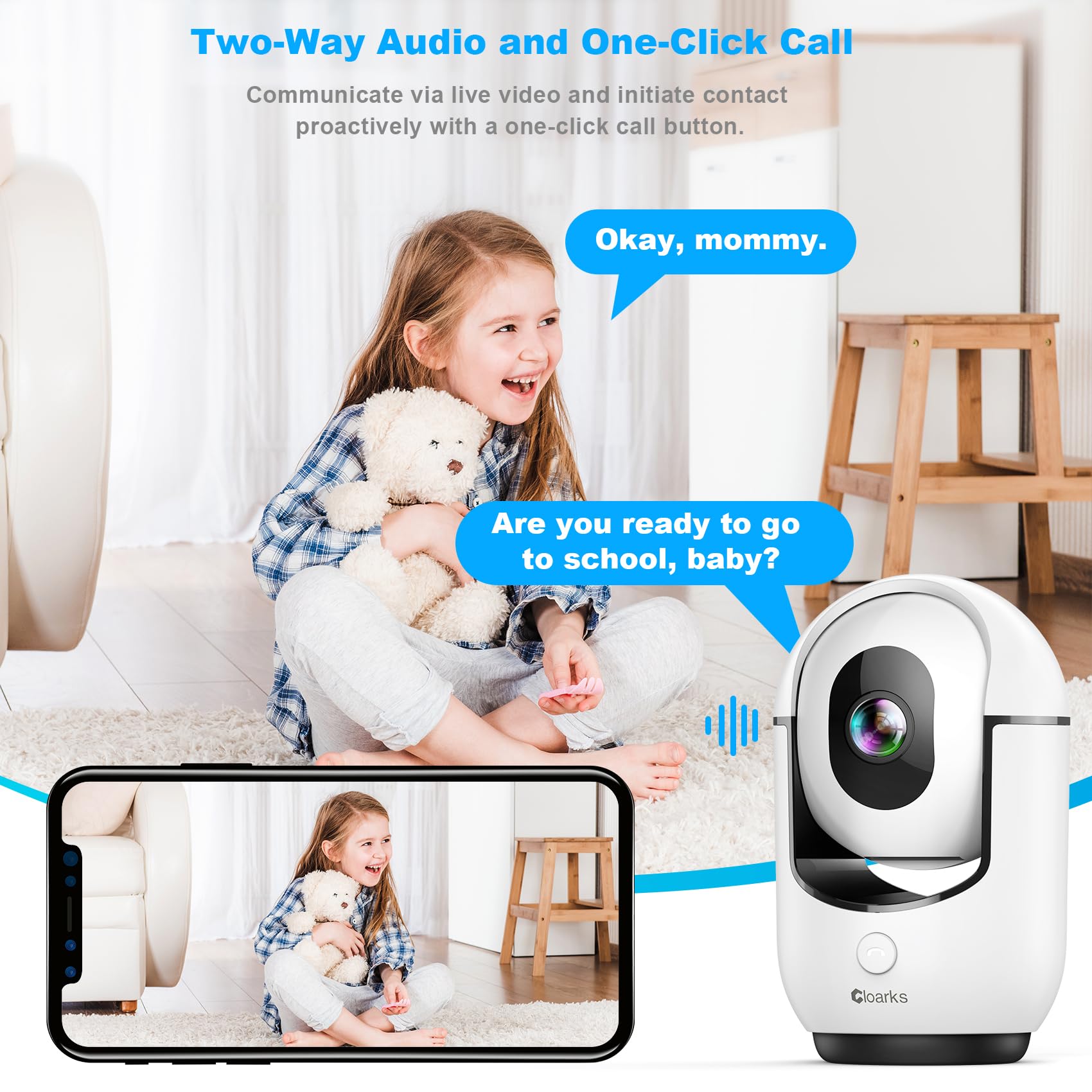 Cloarks cloud and TF storage supports secure video backup up to 128GB