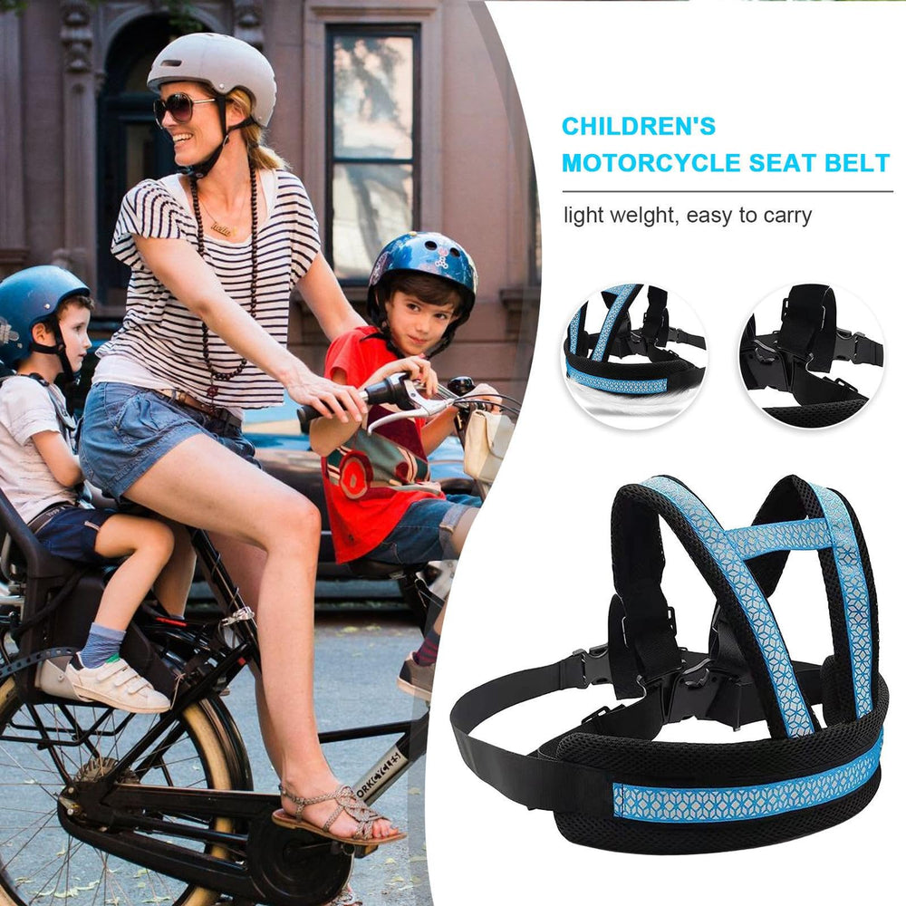 Clobeau blue harness shoulder straps detail emphasizing breathable fabric