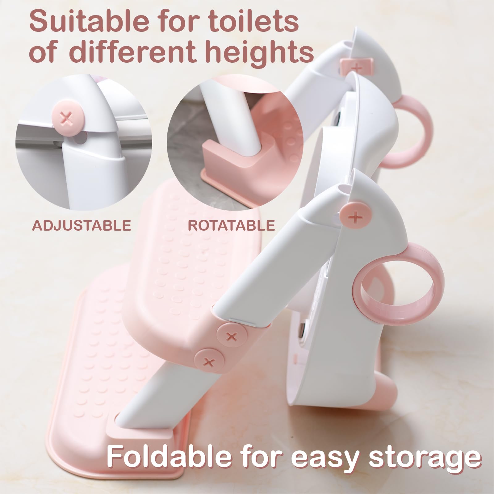 Clock King potty seat anti-slip pad improves stability on slick bathroom floors.