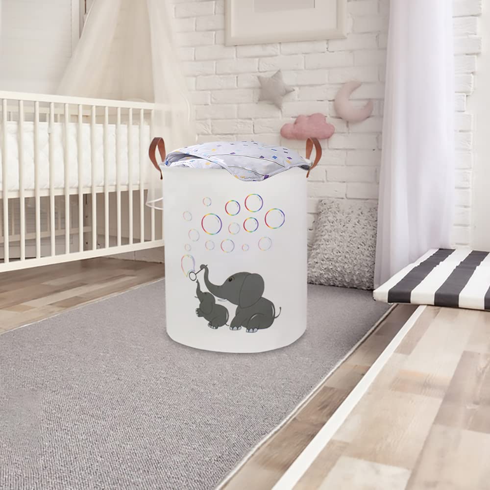 CLOCOR Baby nursery hamper used for organizing toys and books in a child's room