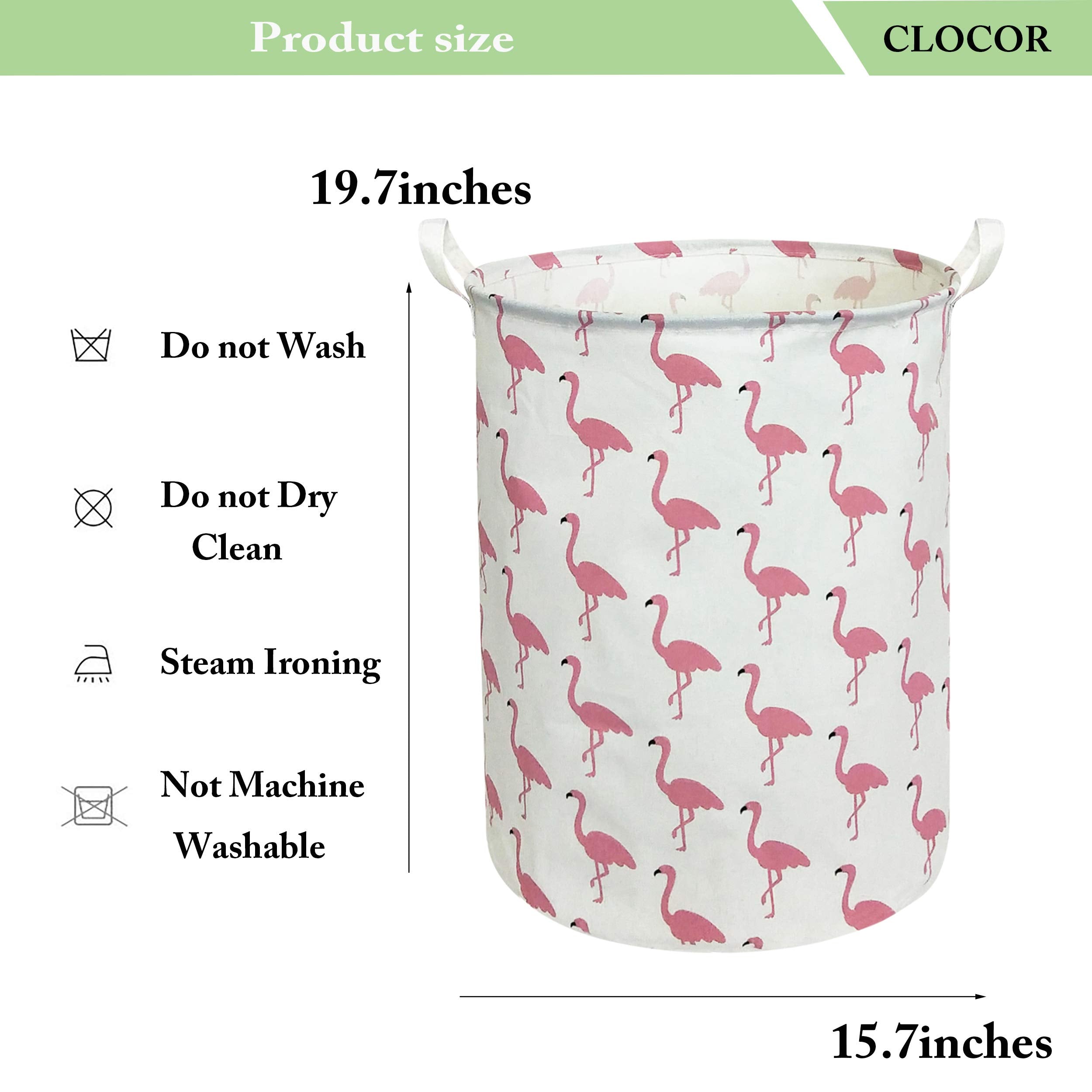 CLOCOR flamingo decor bin adds playful room storage.