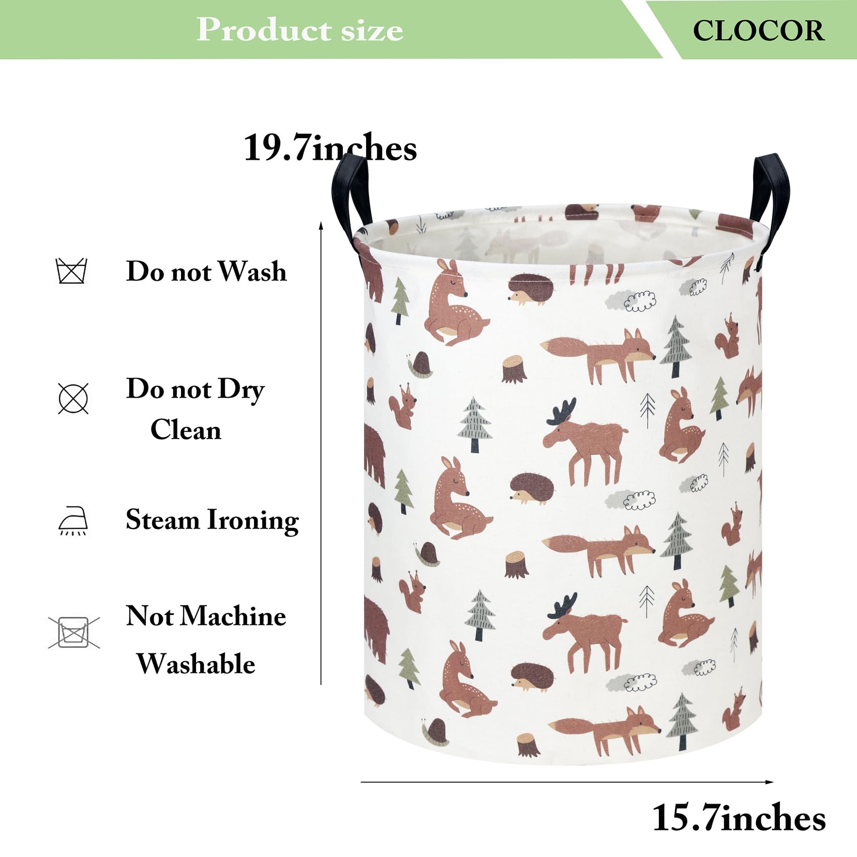 Clocor Kids Laundry Basket compression-packed shipping may crease, quickly recovers shape.