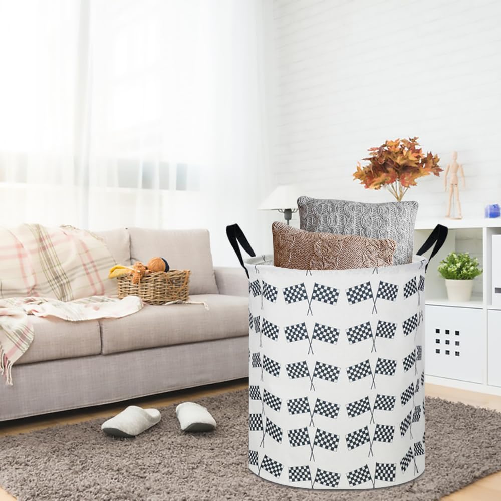 CLOCOR Kids Laundry Basket durable canvas with waterproof lining for daily use.