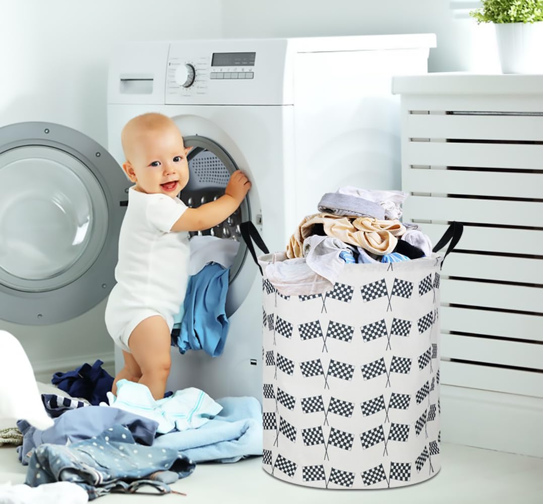 CLOCOR Kids Laundry Basket in a nursery decor setup for organized storage.