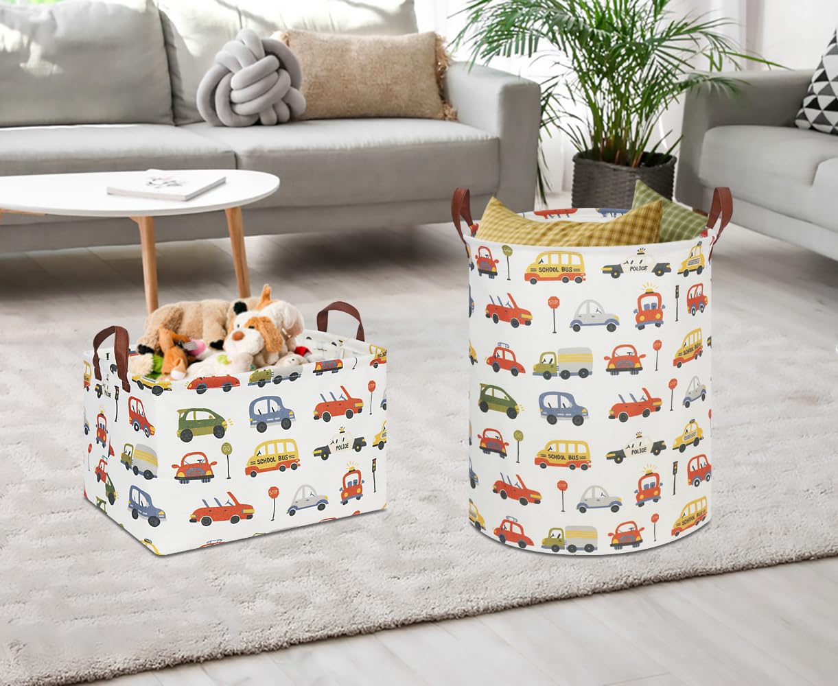 CLOCOR Kids Laundry Basket doubles as a toy bin for organizing