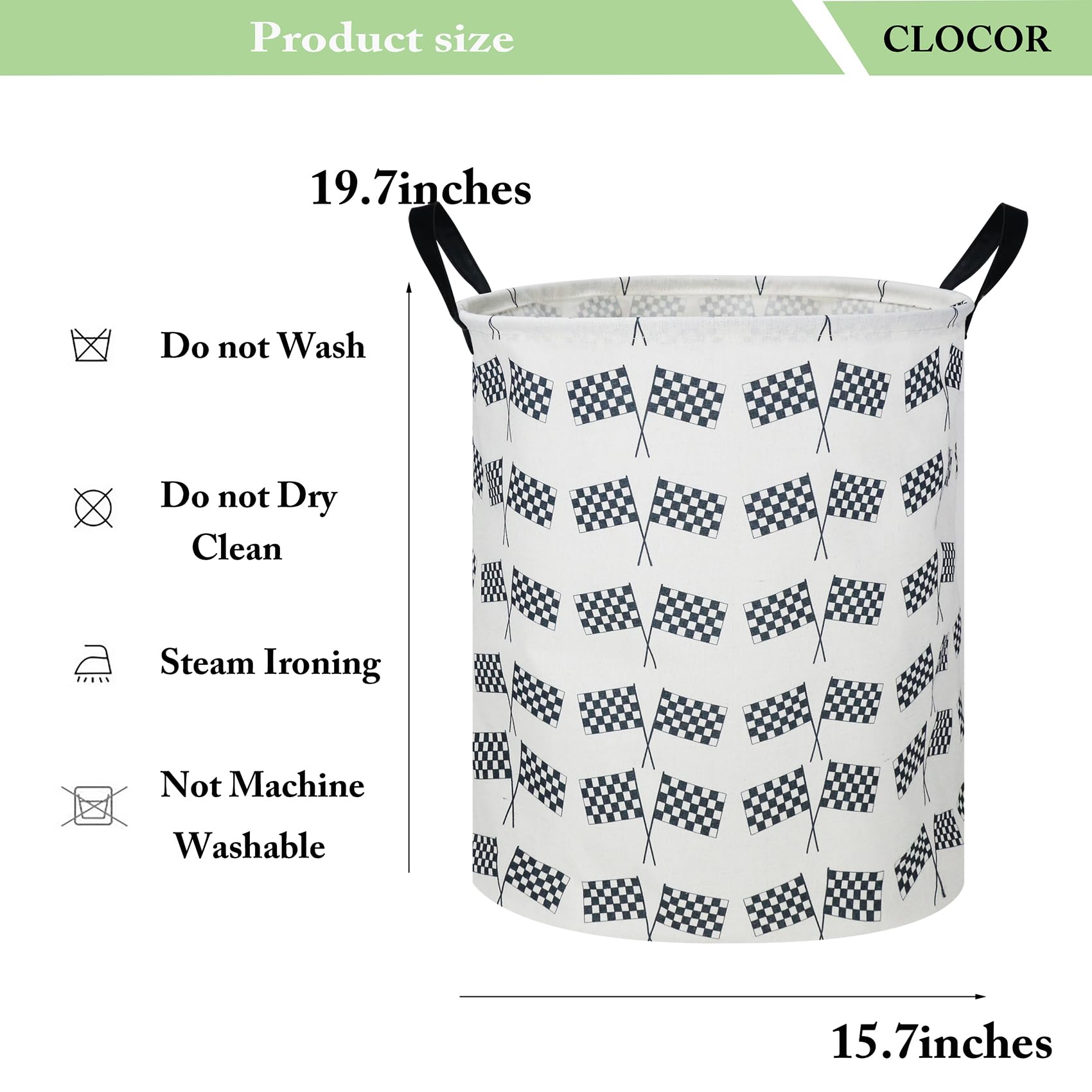 CLOCOR Kids Laundry Basket used as a toy-bin storage in a playroom.