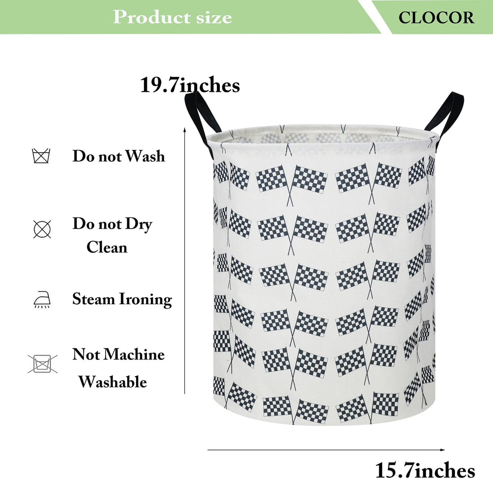 CLOCOR Kids Laundry Basket used as a toy-bin storage in a playroom.