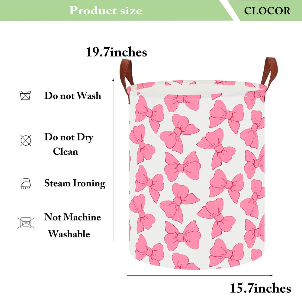 CLOCOR large laundry basket side view showing collapsible design for space-saving storage