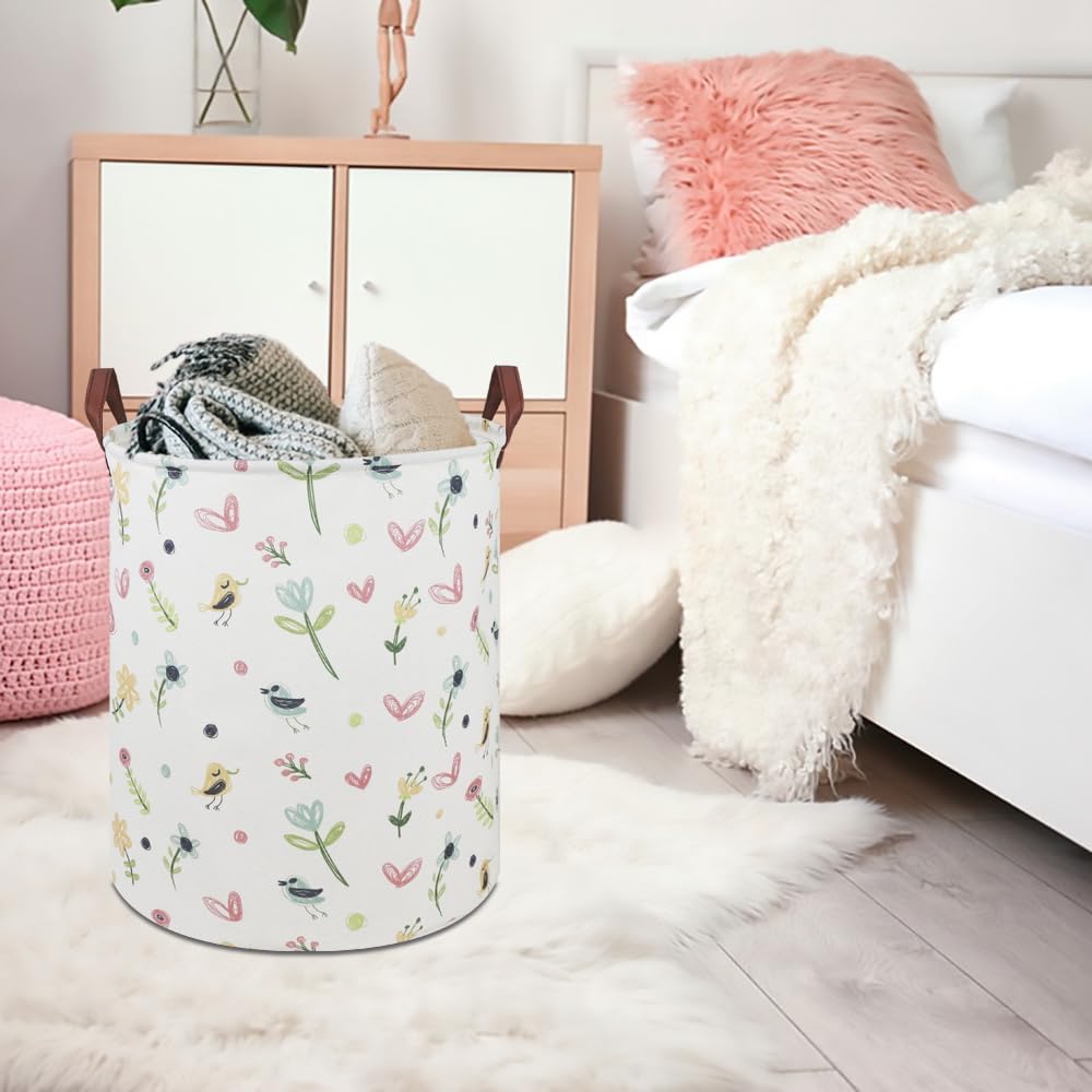 CLOCOR pink nursery hamper with waterproof lining ideal for toys and laundry.