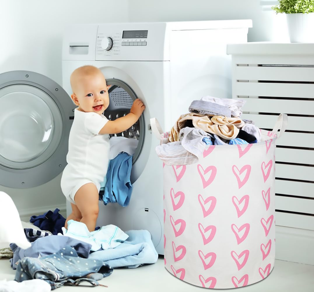 Clocor pink dirty clothes hamper for busy families