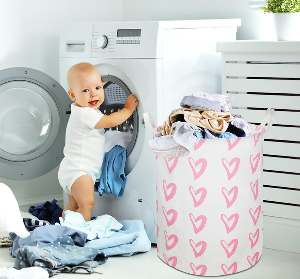 Clocor pink dirty clothes hamper for busy families