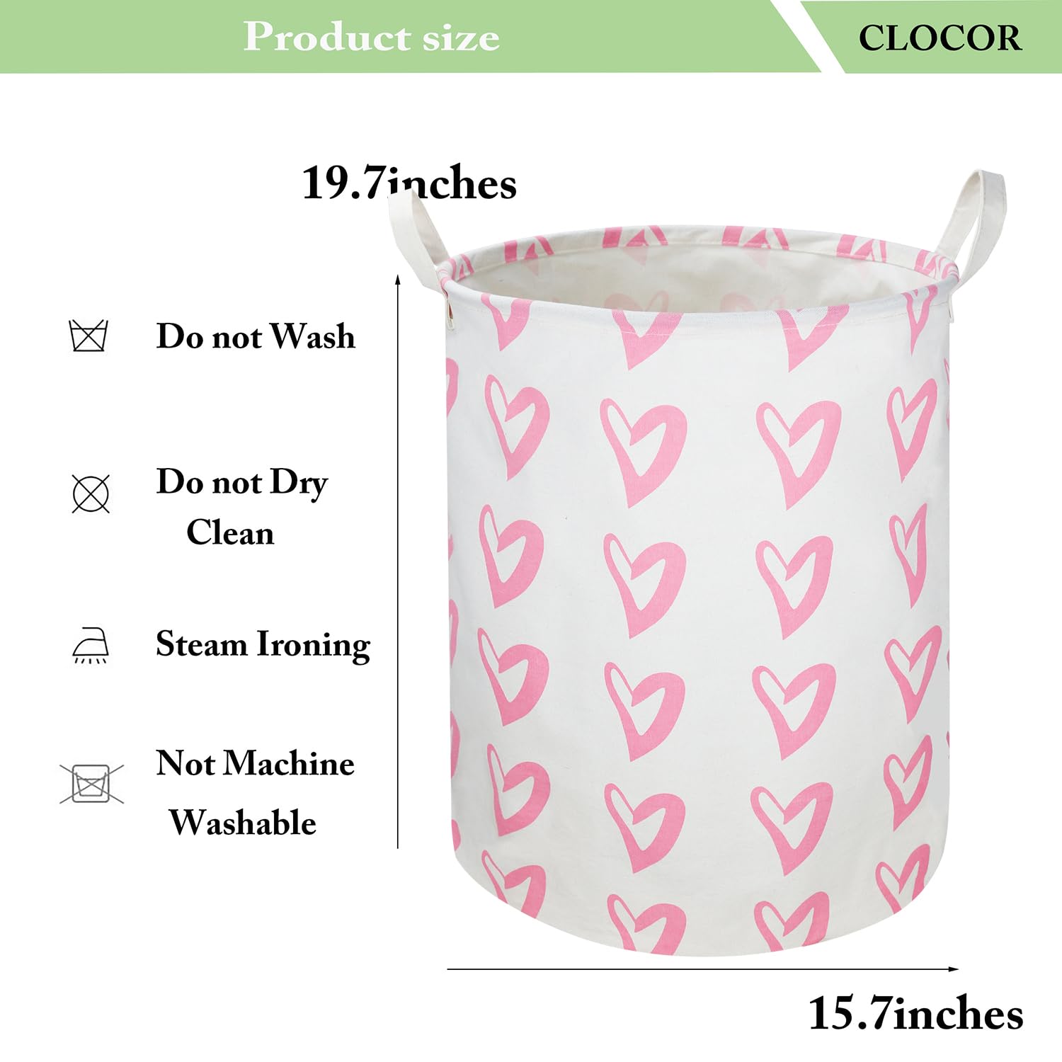 Clocor sturdy handles enable easy room-to-room transport