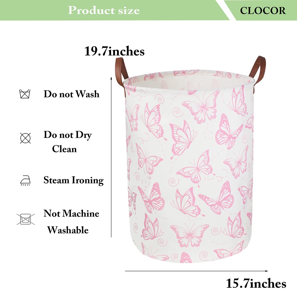 CLOCOR pink toy and clothes storage bin keeps rooms tidy.