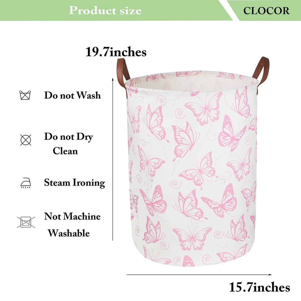 CLOCOR pink toy and clothes storage bin keeps rooms tidy.