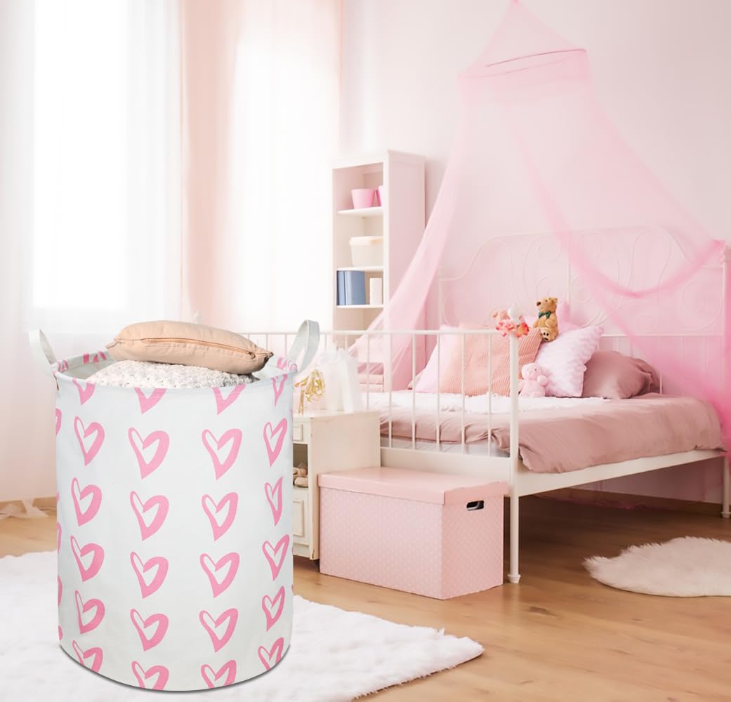 Clocor pink toy storage bin keeps kids' room tidy