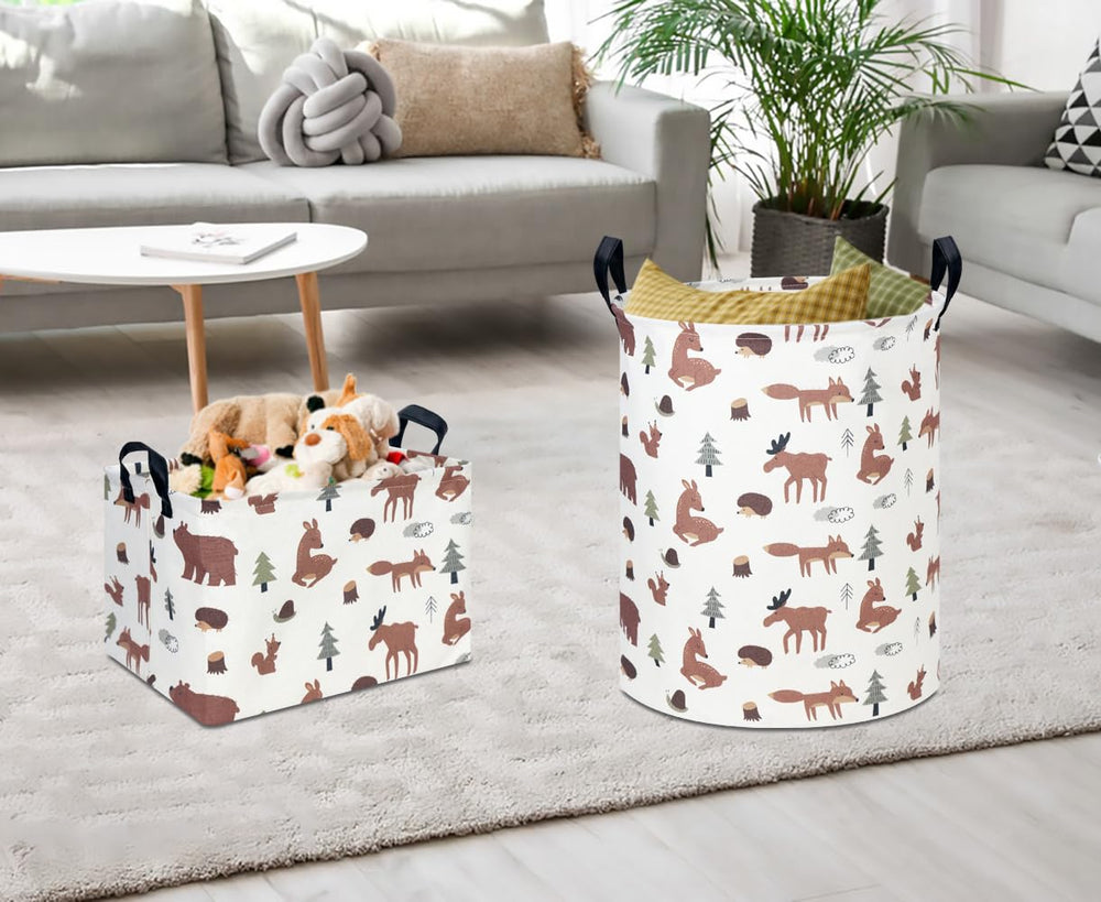 CLOCOR brown animals pattern adds playful decor to a kid's room
