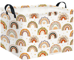 CLOCOR rectangular storage basket empty demonstrates tidy toy organization and everyday versatility.