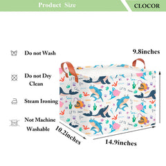 CLOCOR rectangular storage basket handle detail showing sturdy grip for organization