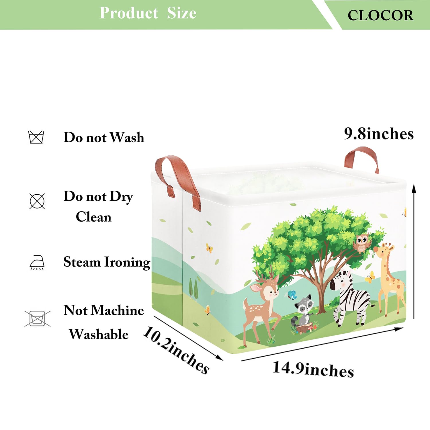 CLOCOR rectangular storage basket packaging-ready for gifting and organizing