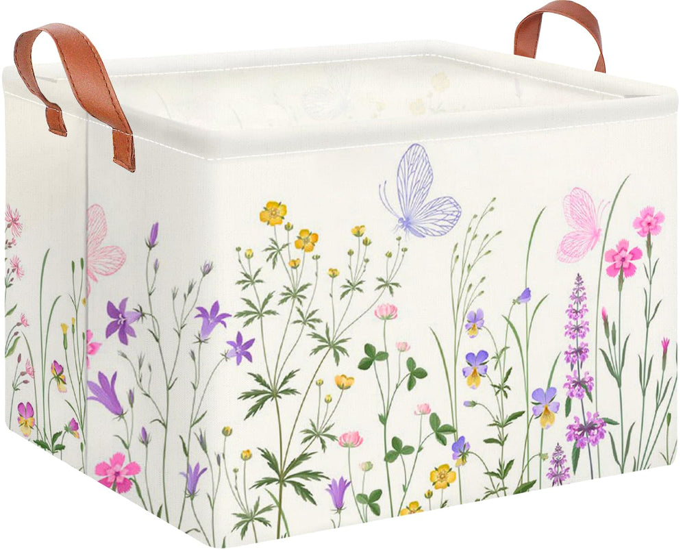 CLOCOR rectangular storage basket side view showing simple, sturdy form for clutter control