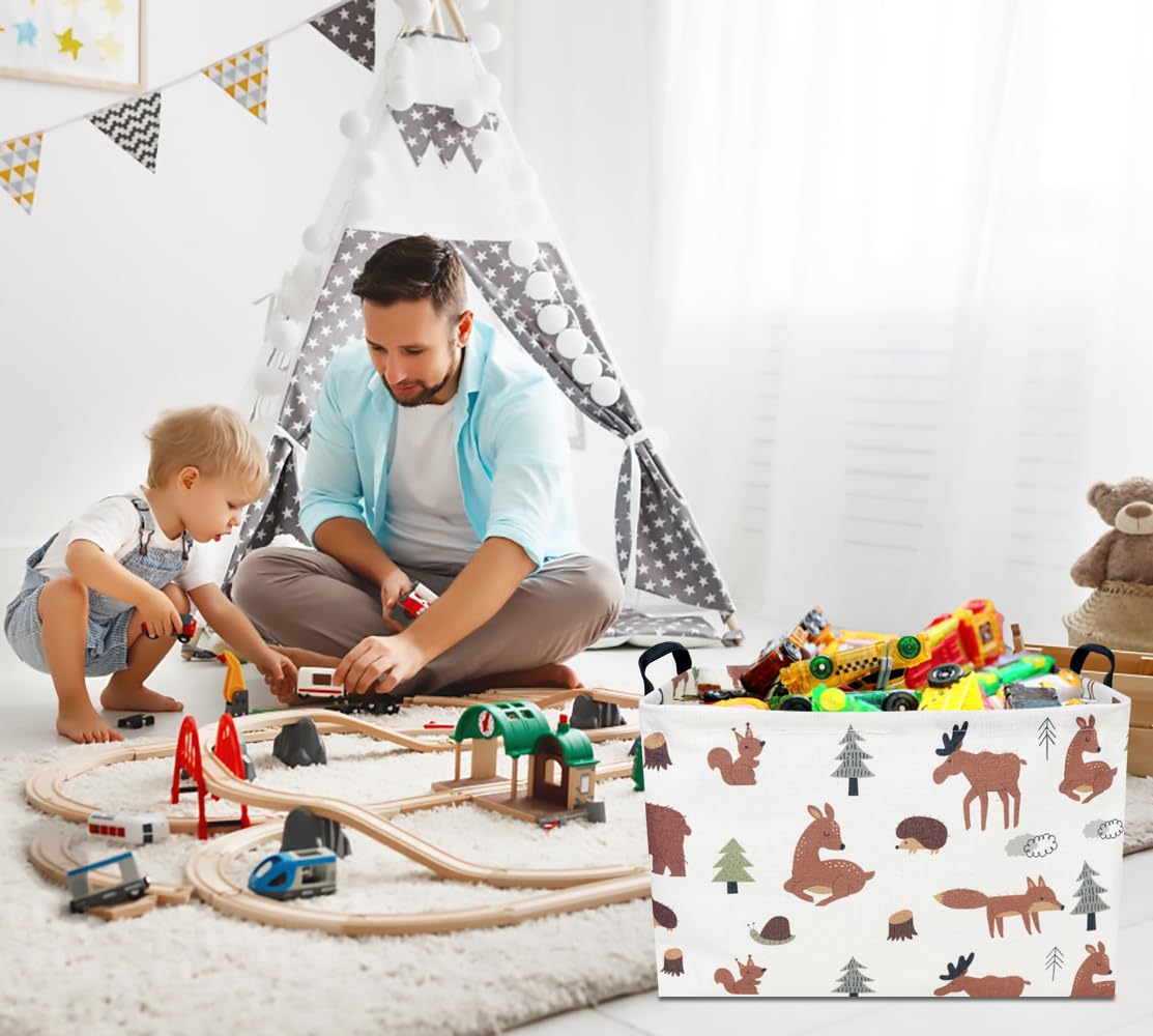 CLOCOR storage basket interior waterproof lining protects contents during play