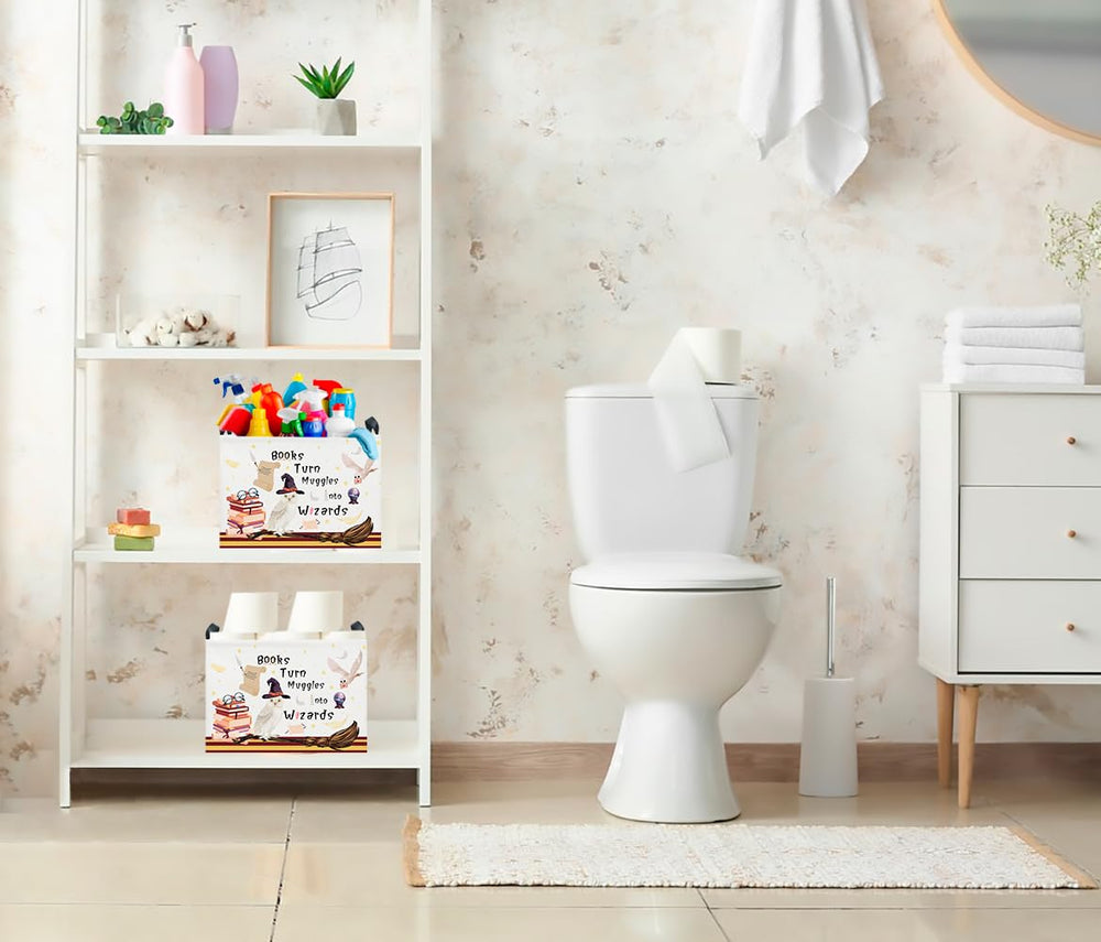 CLOCOR room-decor storage bin placed on shelf for tidy organization