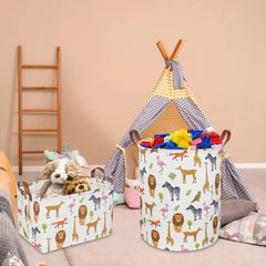 CLOCOR safari-themed storage bin shown as decor and organizer.