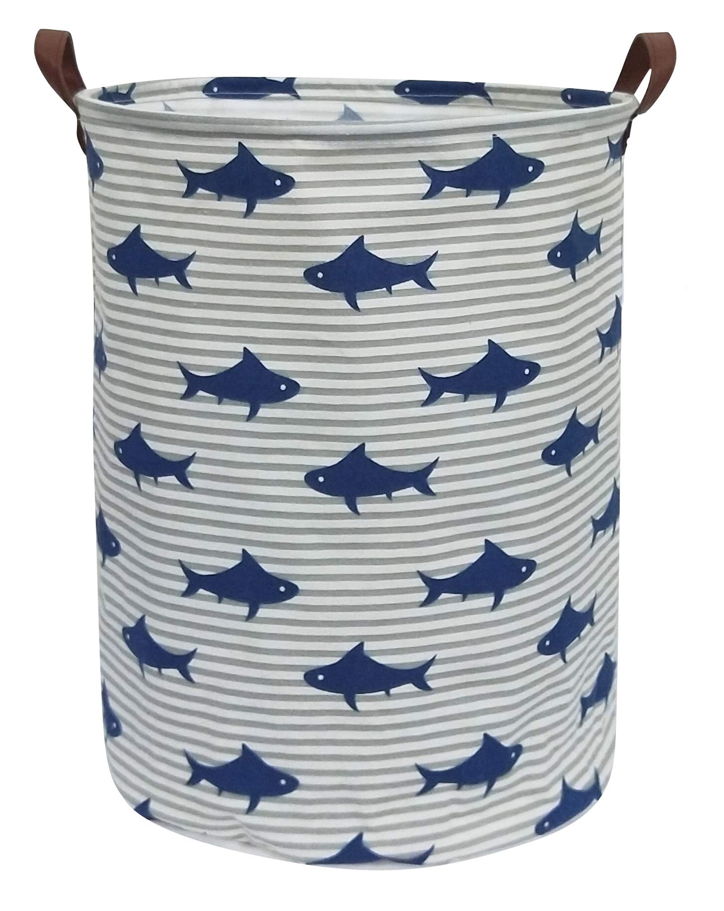 CLOCOR Shark laundry basket with foldable design for easy storage.