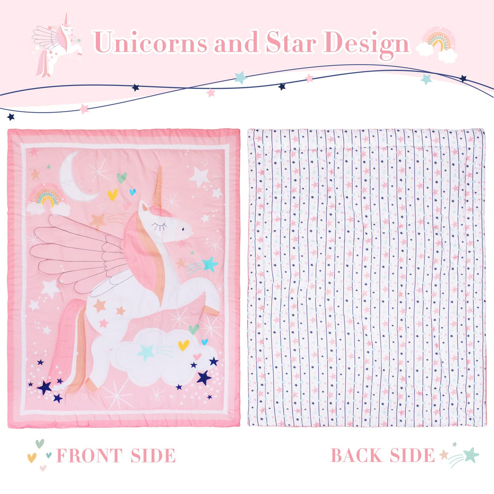 Cloele baby comforter 33x42 laying flat for lightweight warmth