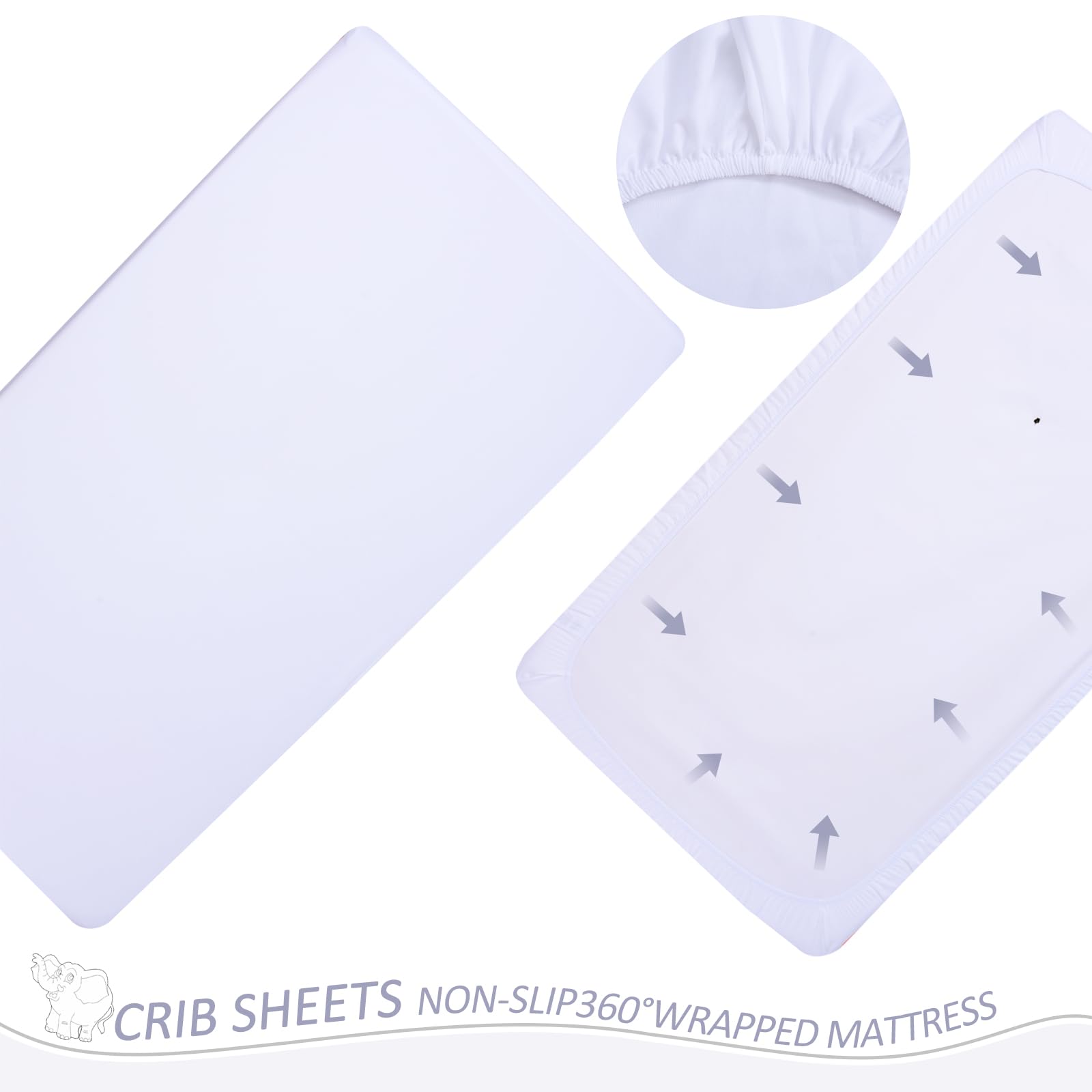 Cloele close-up of soft breathable fabric's baby-friendly texture