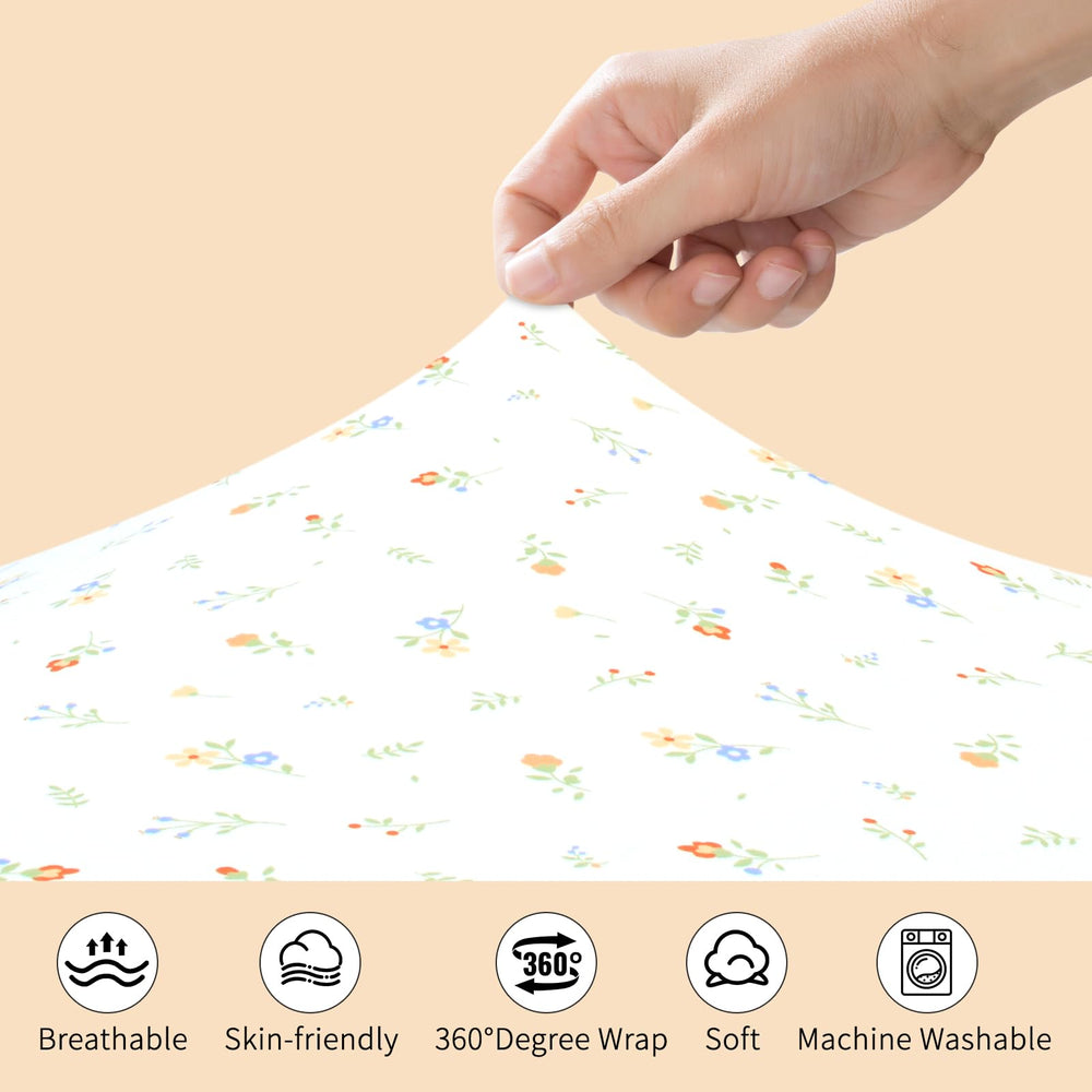 Cloele breathable cotton crib sheet creates a calming sleep environment.