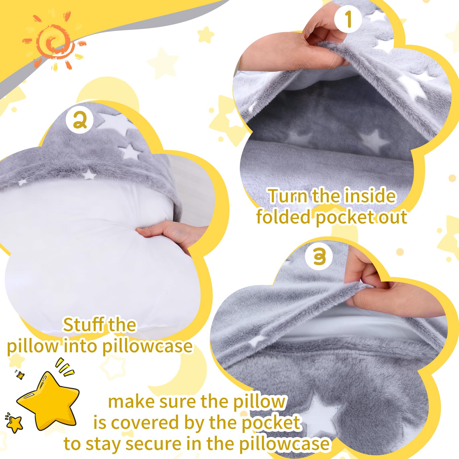 Cloele care machine-washable pillow cover preserves softness