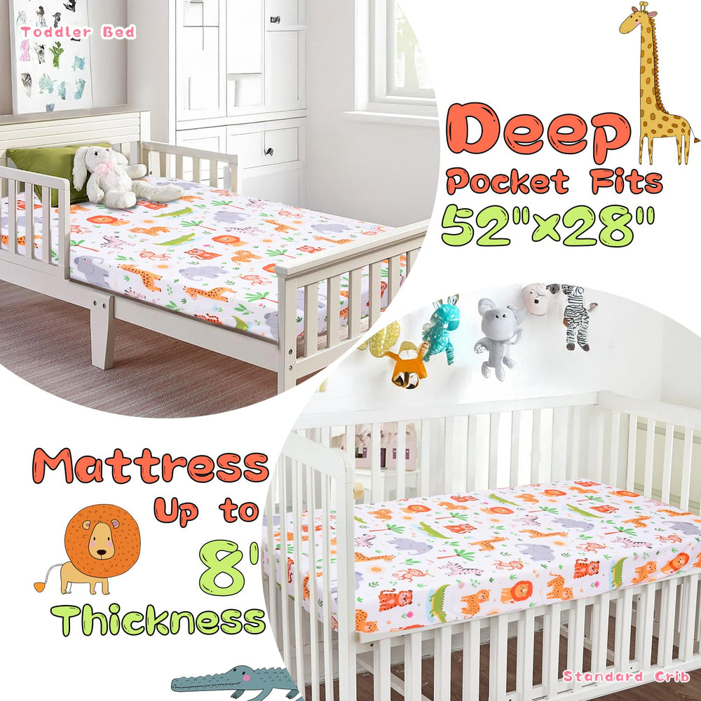 Cloele machine-washable crib sheet proving easy cleanup and durability