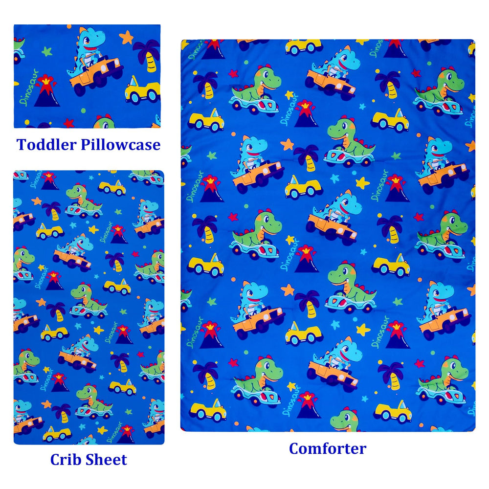 Cloele dinosaur crib bedding comforter keeps baby cozy through the night