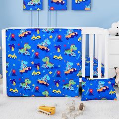 Cloele dinosaur crib bedding fitted sheet offers a snug fit for standard cribs