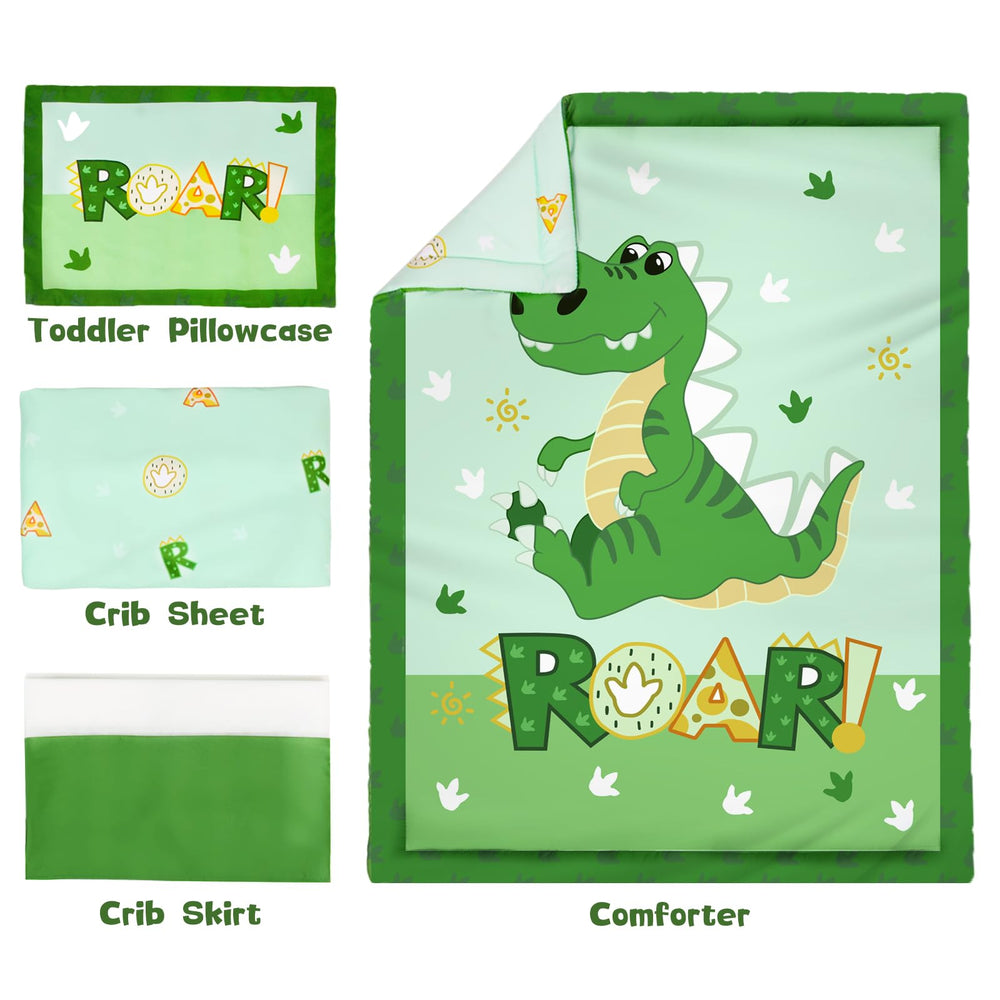Cloele dinosaur crib pillowcase offers soft touch for cozy naps