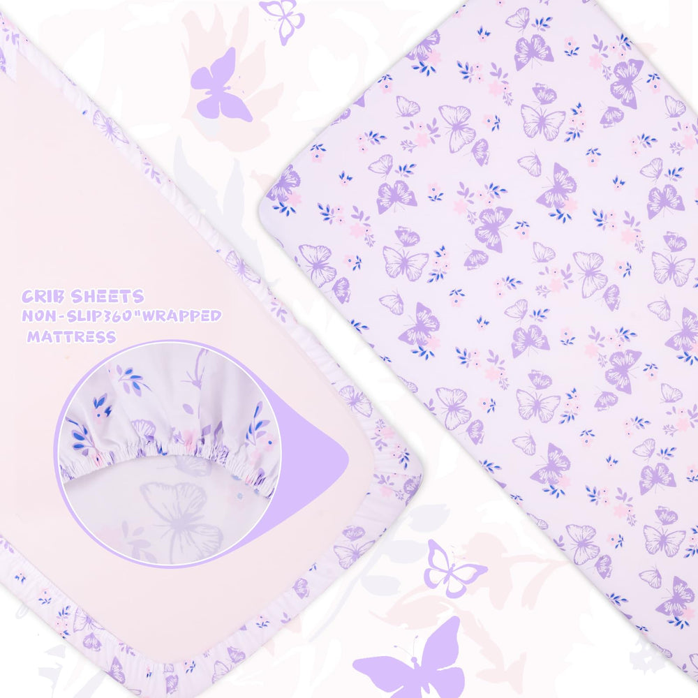 Cloele machine washable crib bedding for easy cleanup after spills.