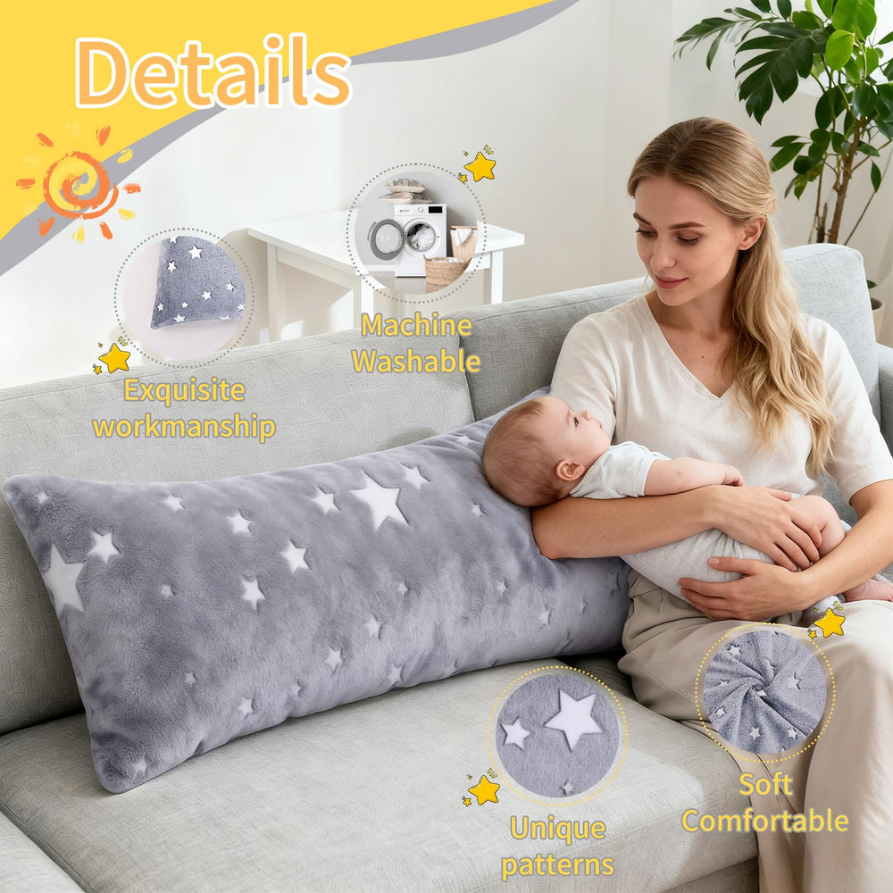 Cloele kids bedroom decor with grey star pattern