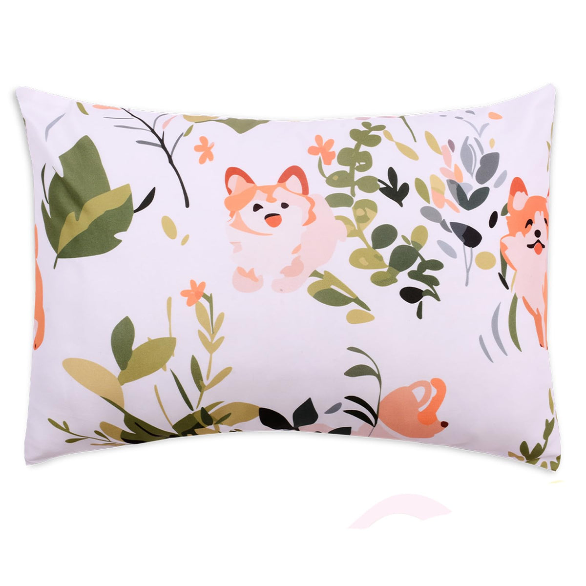 Cloele pillowcase with envelope closure keeps pillow secure during travel