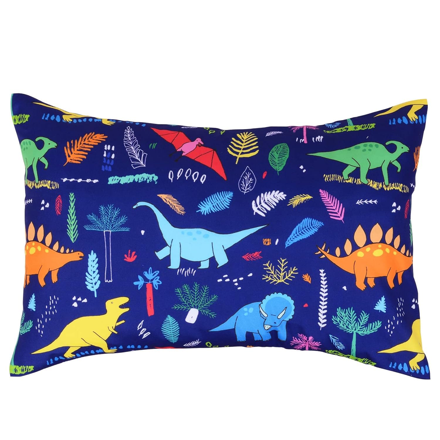 Cloele navy toddler pillowcase 12x16, soft breathable fabric.
