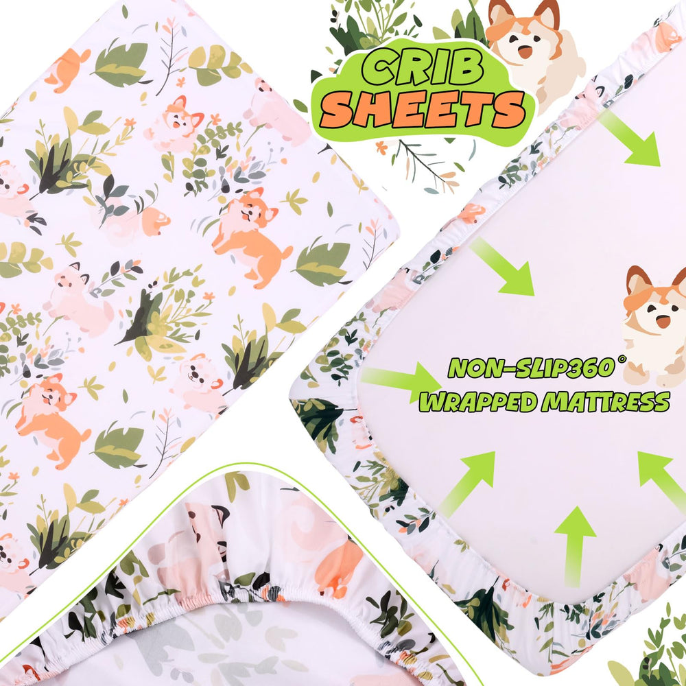 Cloele machine-washable crib sheet resists fading after repeated washes.