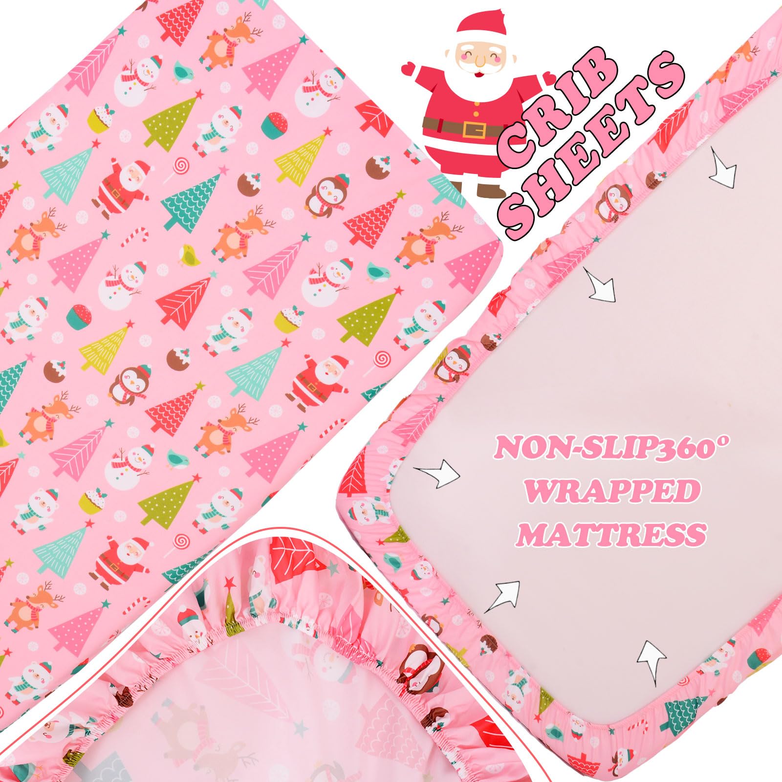 Cloele fitted sheet fits standard crib and toddler mattresses securely