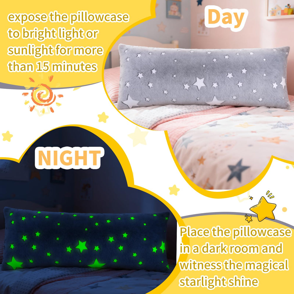 Cloele star pattern gift-ready pillow cover for kids