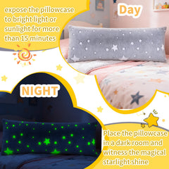 Cloele star pattern gift-ready pillow cover for kids