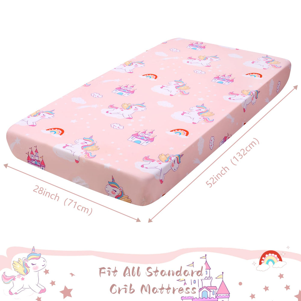 Cloele Unicorns sheet in breathable fabric supports comfortable all-night sleep