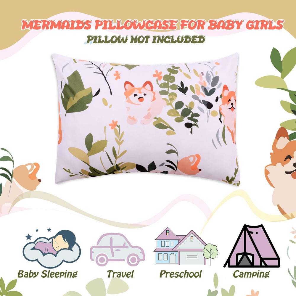 Cloele unique design with puppies and greenery promotes calm bedtime