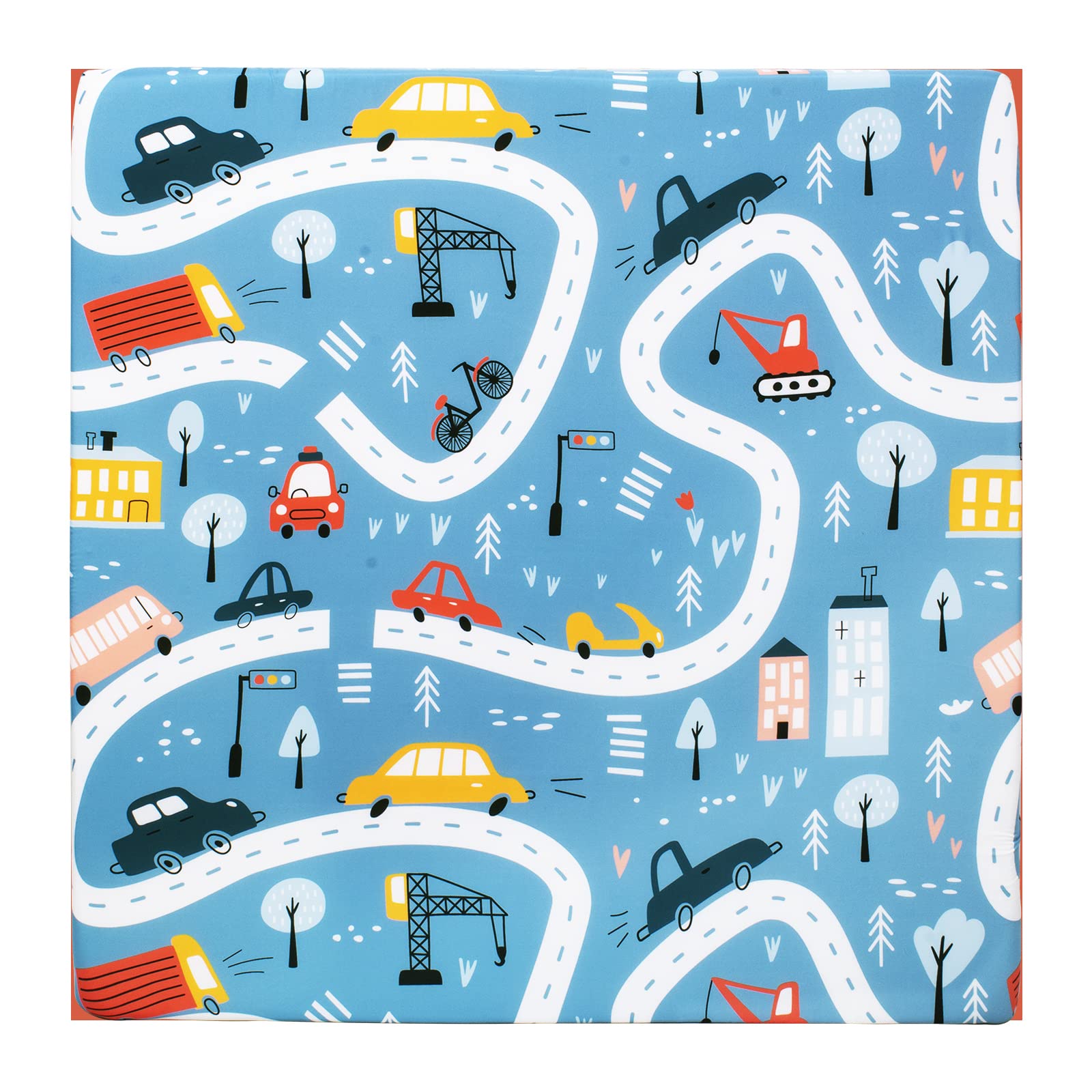 Cloele vibrant blue print remains lively through everyday use.