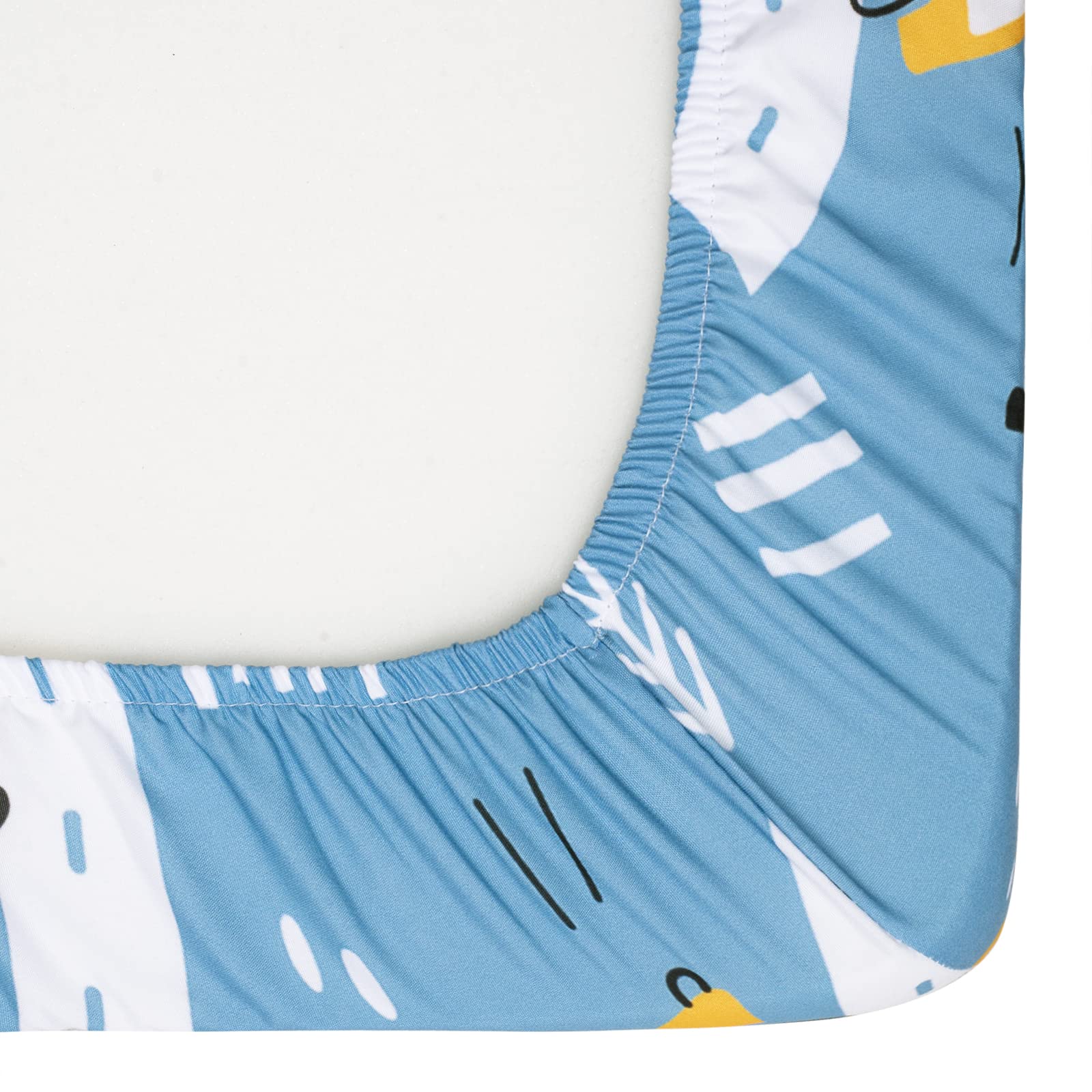Cloele crib sheet easy-care machine washable and quick-drying